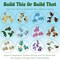Wrapables Animal Building Blocks Set, 3-in-1 Building Kits for Party Favors, Goodie Bag Stuffer, Stocking Stuffer (Set of 12), Miracle Animals